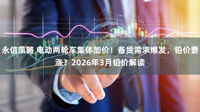 永信策略 电动两轮车集体加价！备货需求爆发，铅价要涨？2026年3月铅价解读