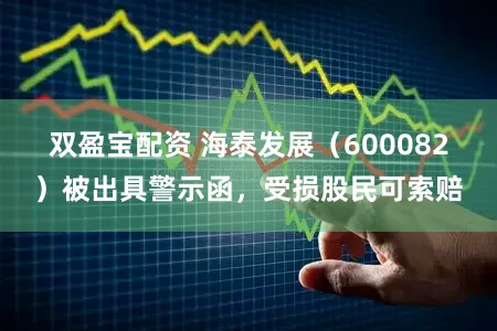 双盈宝配资 海泰发展(600082)被出具警示函,受损股民可索赔